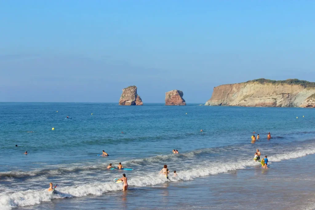 Plage des deux Jumeaux à Hendaye